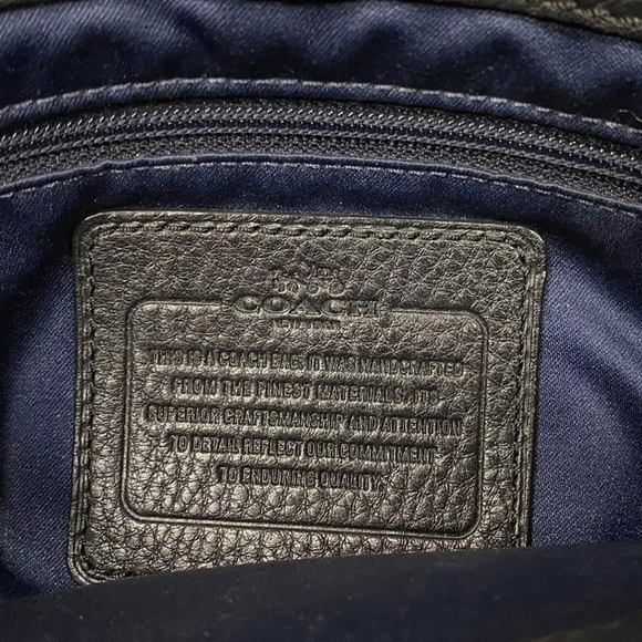 Coach Minetta Pebbled Leather Satchel Crossbody Handbag - Picture 10 of 10